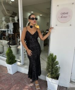 Μάξι βραδινό φόρεμα