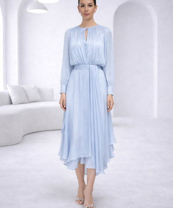 Midi Baby Blue Dress