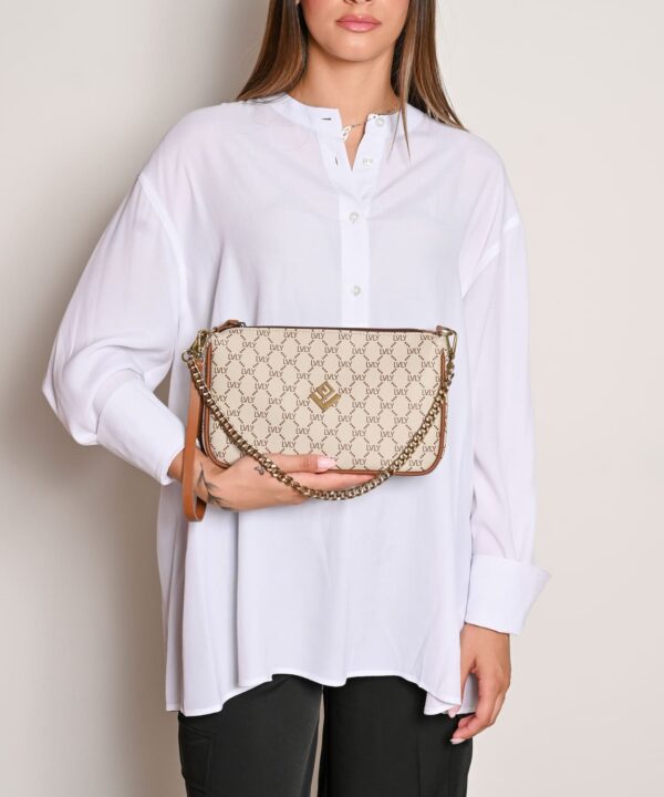 Alternative view of Caldera Large Mosaic Bag | Beige